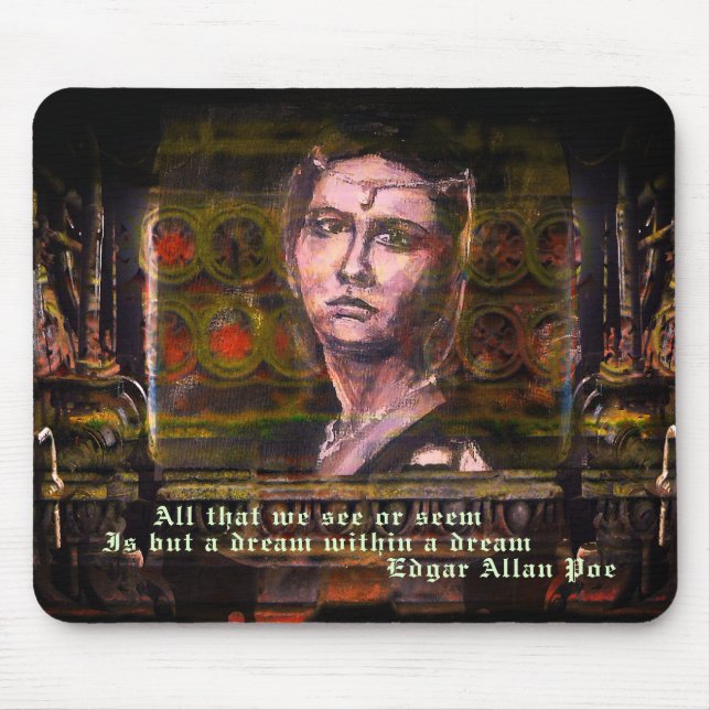 Dream in a dream gothic steampunk Mousepad (Front)