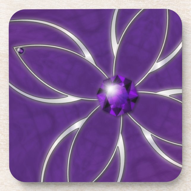 Dream in Amethyst Cork Coasters (Front)