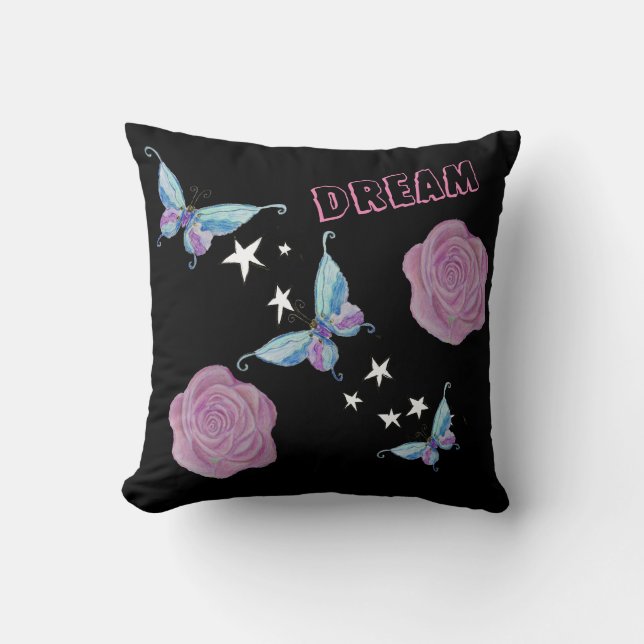 Dream in Butterflies Cushion (Front)