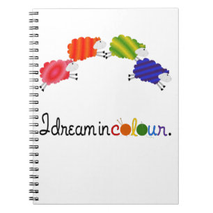 Dream in Colour Knitting or Crochet Projects Notebook