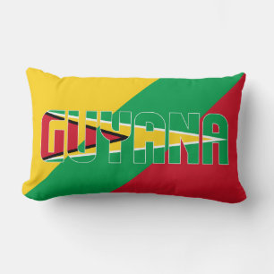 Dream in Colour with the Guyana Patriotic Flag Lumbar Cushion