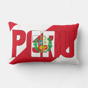 Dream in Colour with the Peru Flag Lumbar Cushion