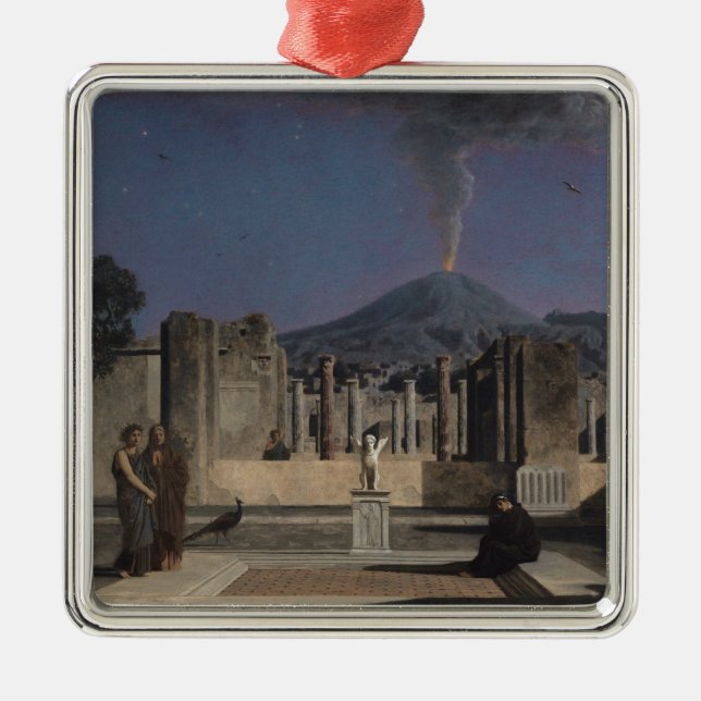 Dream in the Ruins of Pompeii, 1866 Metal Ornament (Front)