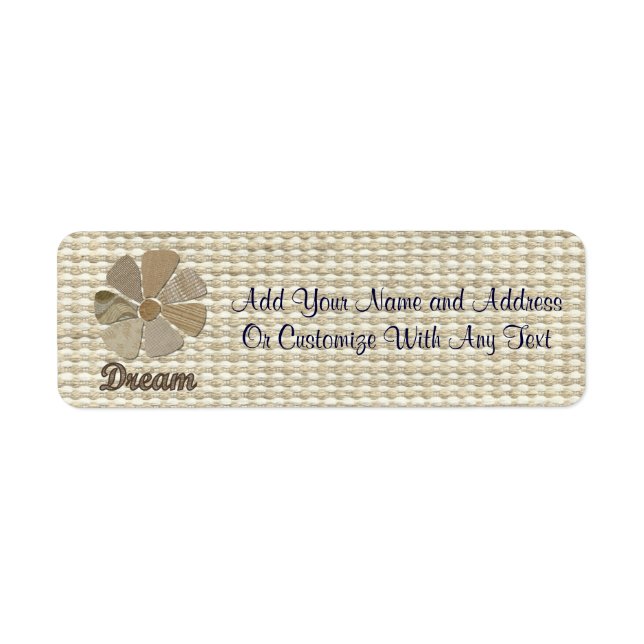 Dream Inspiration Collage Return Address Label (Front)