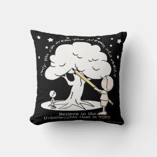 Dream Into Reality-Little Boy, Big Dreams Logo Cushion