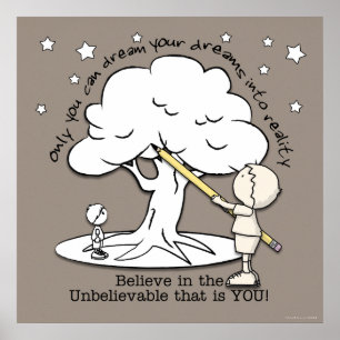 Dream Into Reality-Little Boy, Big Dreams Logo Poster