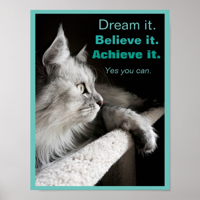 Dream It and Do It Motivational Poster (Front)