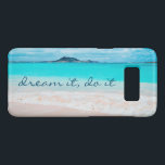 Dream It Do It Quote Hawaii Tropical Beach Photo Case-Mate Samsung Galaxy S8 Case<br><div class="desc">“Dream it, do it.” Remind yourself of the fresh salt smell of the ocean air whenever you use this stunning, vibrantly-coloured photo cell phone case. Exhale and explore the solitude of an empty Hawaiian beach. Makes a great gift for someone special! You can easily personalise this cell phone case plus...</div>