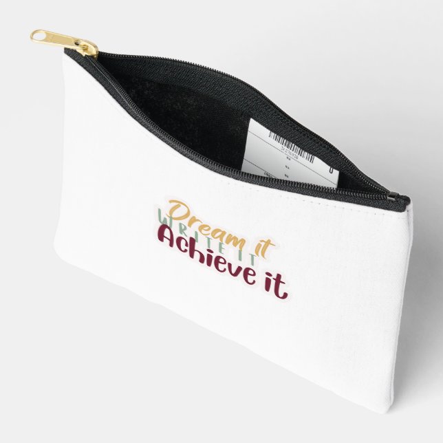 Dream It Write It Achieve It Pouch (Open)