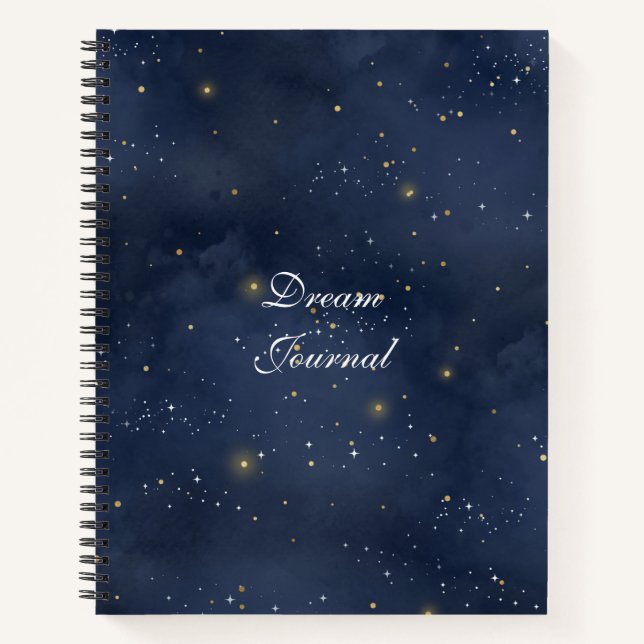 Dream Journal -  Modern Starry Night Celestial  (Front)