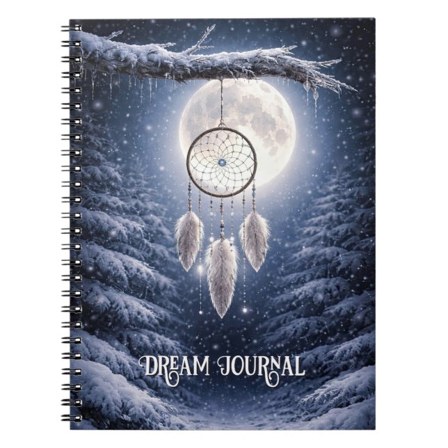Dream Journal with Dreamcatcher Snow (Front)