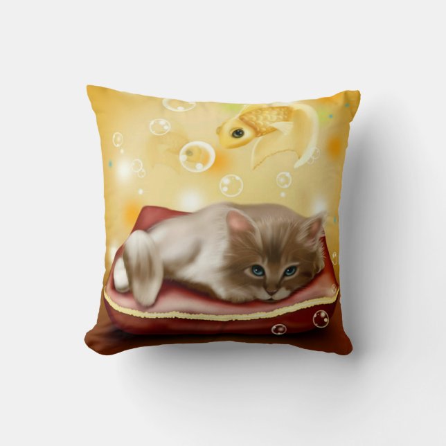 Dream Kitten Cushion (Front)