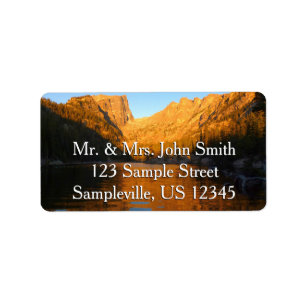 Dream Lake in Sunrise Light I Label