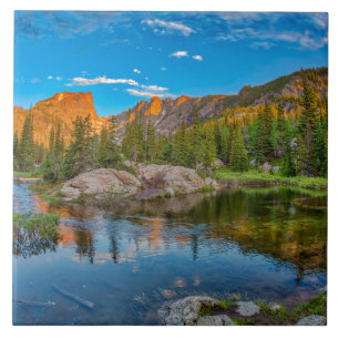 Dream Lake Landscape Ceramic Tile