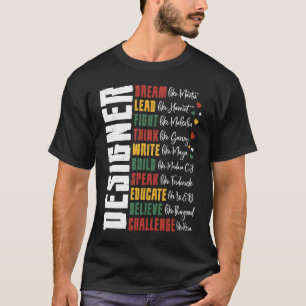 Dream Like Leaders Black History Month Graphic Des T-Shirt