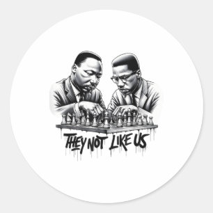 Dream Like Luther King Classic Round Sticker