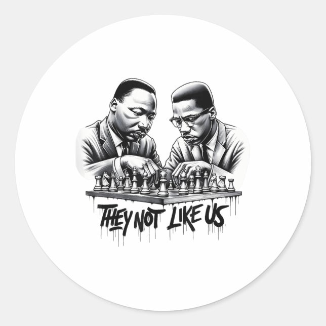Dream Like Luther King  Classic Round Sticker (Front)