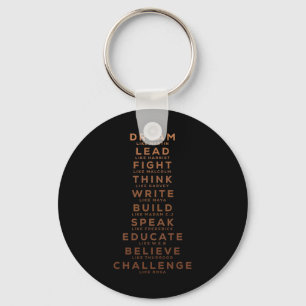Dream Like Martin Shirt Black History Month Black  Key Ring