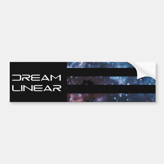 Dream Linear Dream Flag Bumper Sticker (Front)