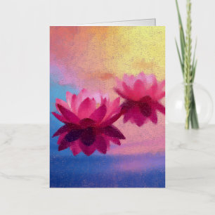 Dream Lotus Foil Greeting Card