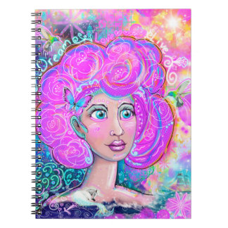 Dream, Love, Live - Neon Dreams Art Notebook