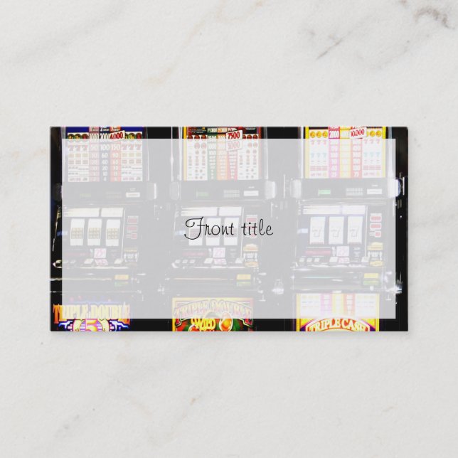 Dream Machines - Lucky Slot Machines Business Card (Front)