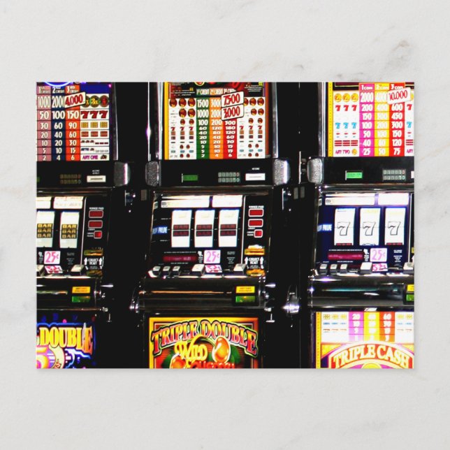 Dream Machines - Lucky Slot Machines Postcard (Front)
