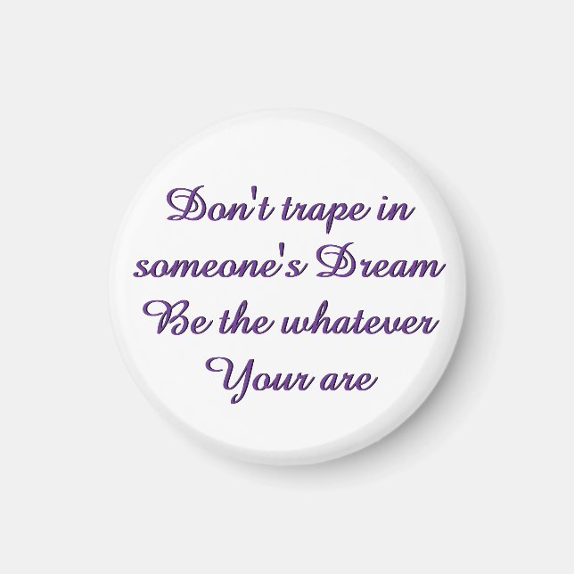 Dream magnet pin button (Front)