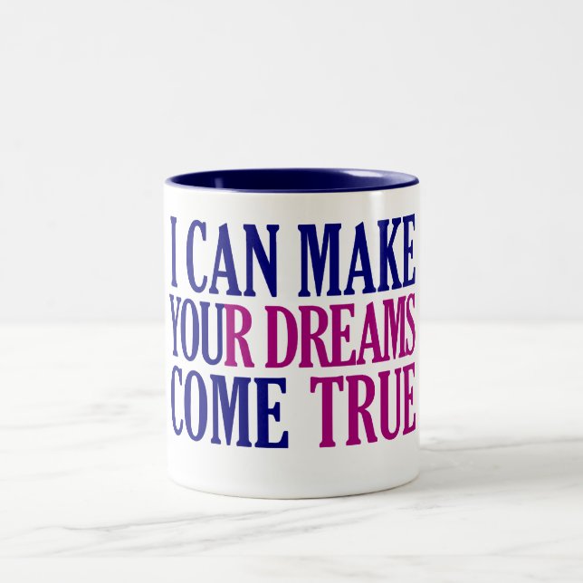 Dream Maker mug - choose style & colour (Center)