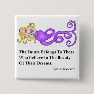 Dream-Mer Mermaid 15 Cm Square Badge