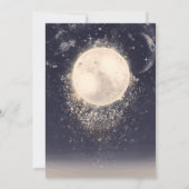 Dream Moon Magic Cosmic Sparkles Baby Shower Invitation (Back)