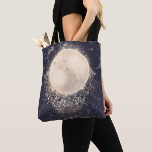 Dream Moon Magic Cosmic Sparkles Tote Bag