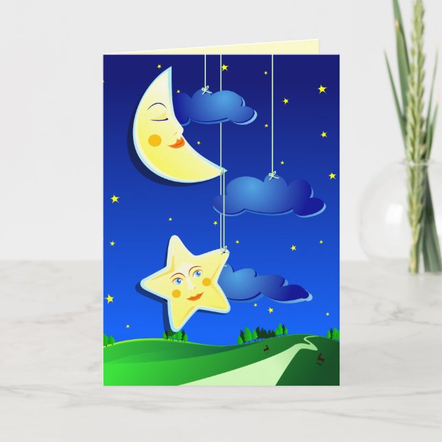 Dream night, greeting card (Front)