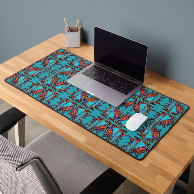 Dream of Butterflies Emblem  Desk Mat (Office 2)