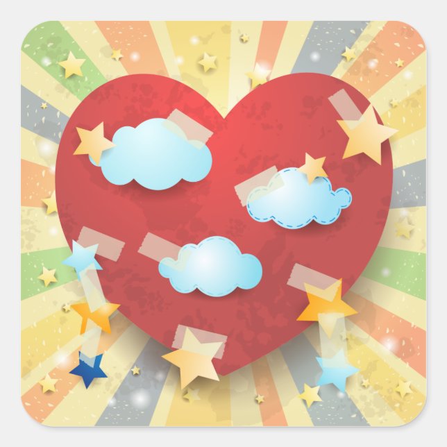 Dream of Love Square Sticker (Front)