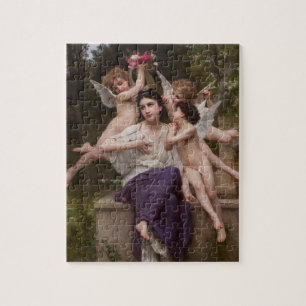 Dream of Spring, Rêve de Printemps by Bouguereau Jigsaw Puzzle