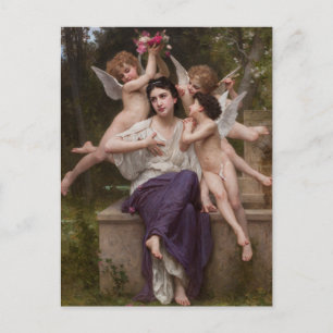 Dream of Spring, Rêve de Printemps by Bouguereau Postcard