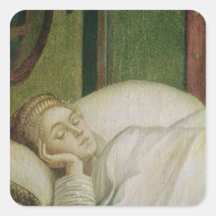 Dream of St. Ursula, 1495 Square Sticker
