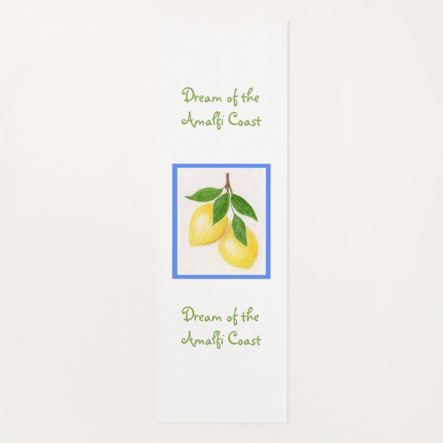 Dream of the  Amalfi Coast Yoga Mat (Front)
