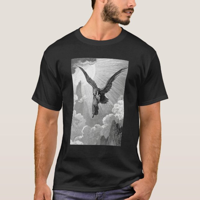 Dream of the Eagle Gustave Dore Romanticism Art T-Shirt (Front)