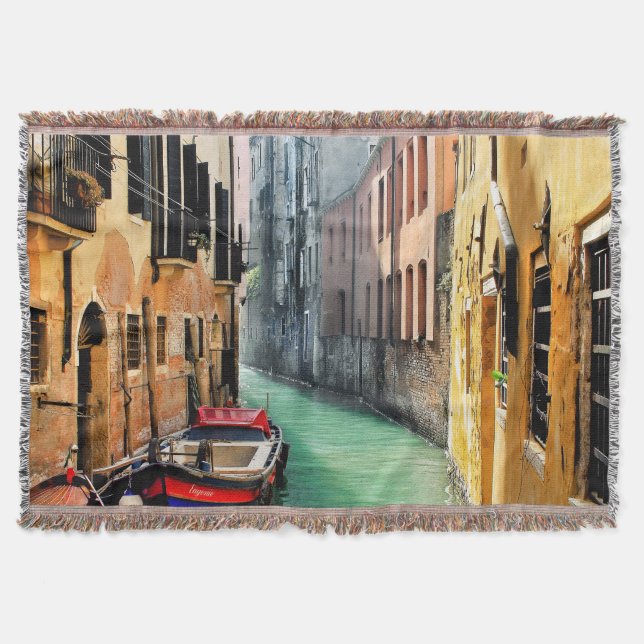 DREAM OF VENICE Throw Blanket (Front)