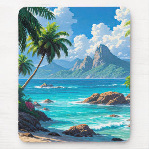 Dream On, Tropical Paradise, Mouse Pad