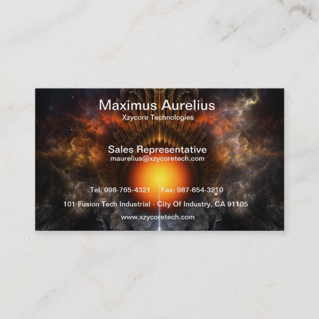 Dream Orb Fractal Art Business Card (Front)