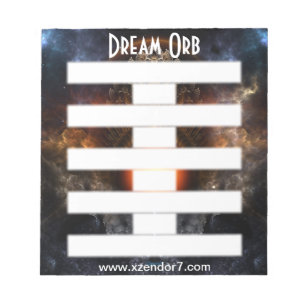 Dream Orb Fractal Art Notepad
