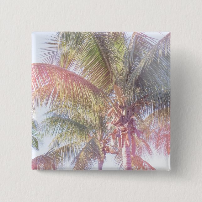 Dream Palm Tree 15 Cm Square Badge (Front)