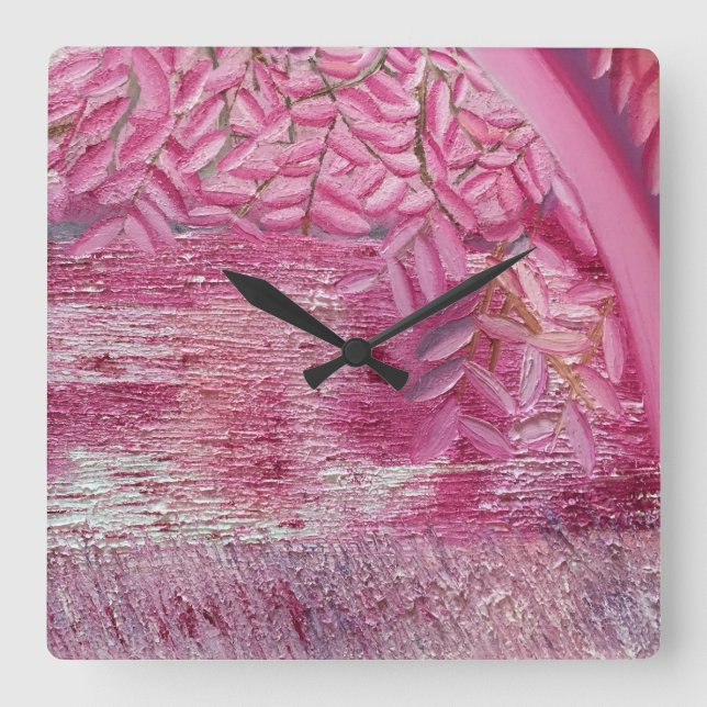 Dream Park Square Wall Clock (Front)