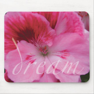 Dream Pink Geranium Flower Mousepad