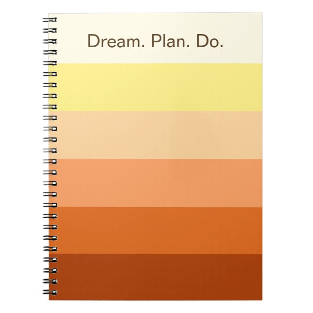 Dream Plan Do – Colour Gradient Back to School -  Notebook (Front)