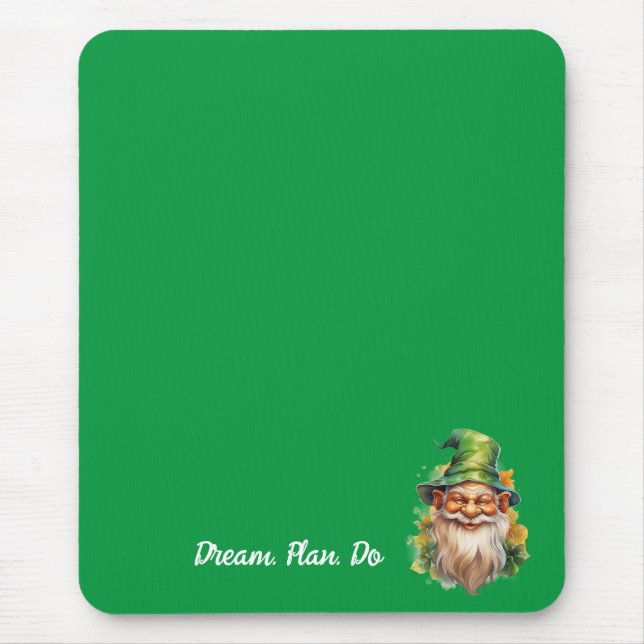 Dream Plan. Do. Leprechaun Mouse Pad (Front)