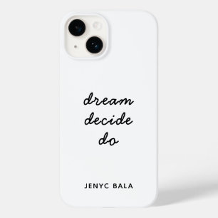 Dream Plan Do Modern Minimalist Simple Case-Mate iPhone 14 Case